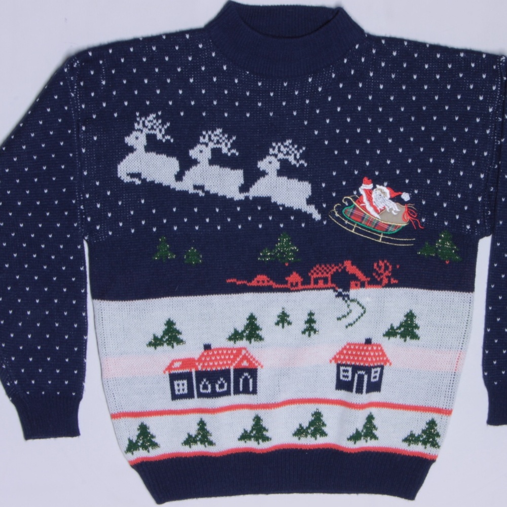 Santa Clause Reindeer X Mas Knit Sweater